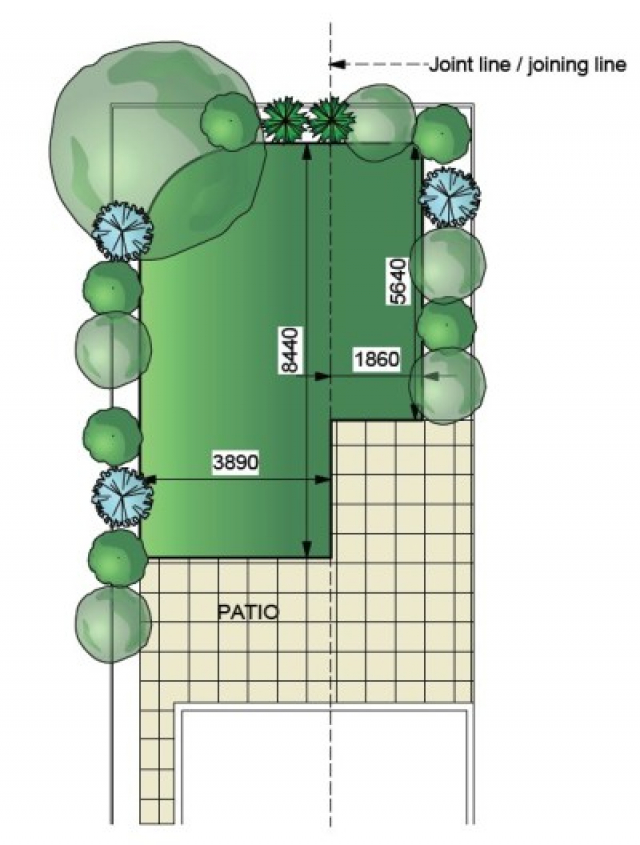 how to measure your garden for artificial grass step 3, consider where you may need joins for two or more cut of artificial grass